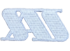 Logo SAS brodé blanc